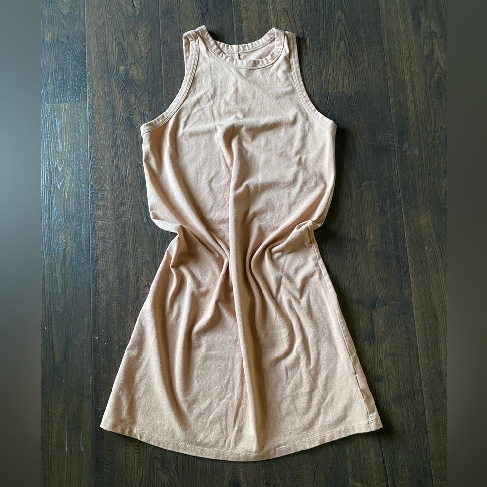 a new day women’s XS polyester cotton sleeveless blush tank casual basic dress